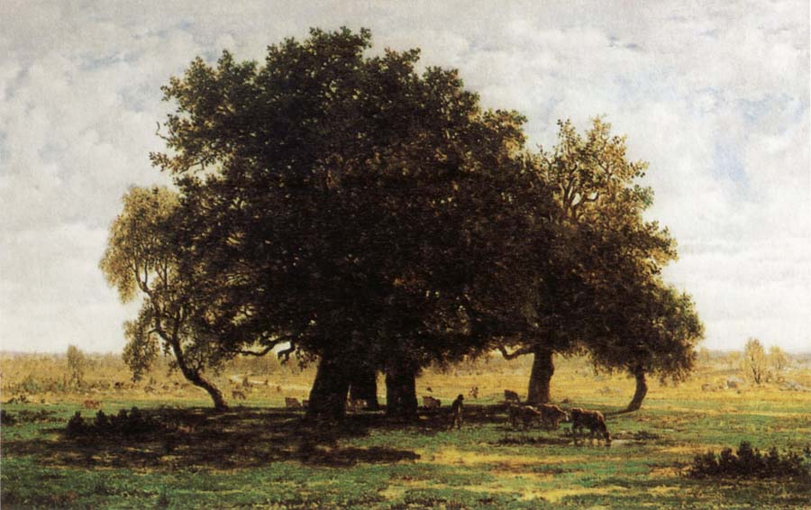 Theodore Rousseau Oak Trees near Apremont